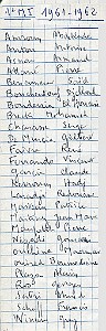 COLLEGE MODERNE LECLERC SIDI BEL ABBES NOMS 1961 1 ERE M1